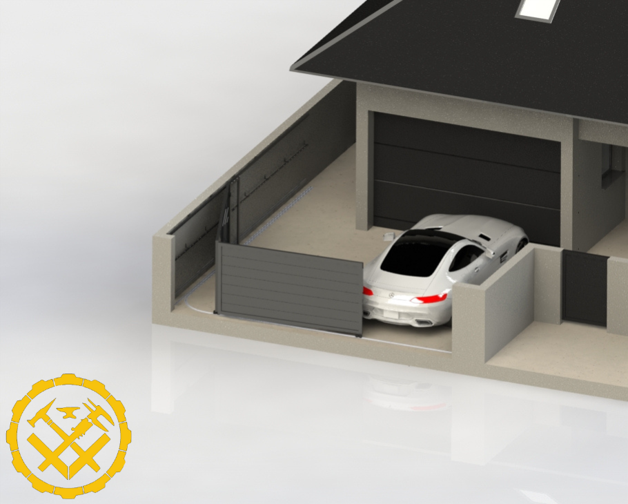 Fabrication de votre portail coulissant sectionnel en angle sur mesure